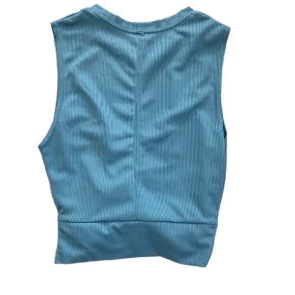 Nike Sky Blue Dry Tank Top Crop Twist - Picture 4 of 8
